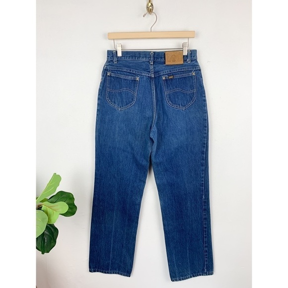 Vintage 90s Lee High Waisted Straight Leg Jeans Sz 28 - Picture 1 of 7
